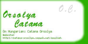 orsolya catana business card